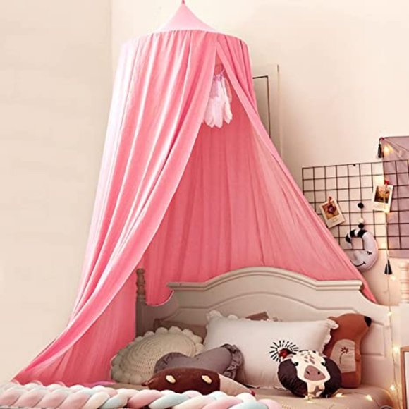 Pink Canopy for Girl's Bed "New" - Picture 1 of 4